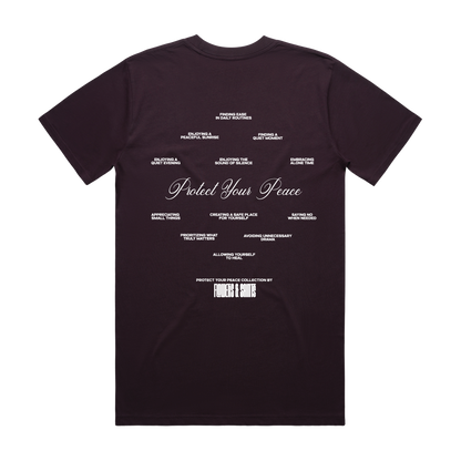 Protect Your Peace Affirmations - The Essential Tee - Duskwine