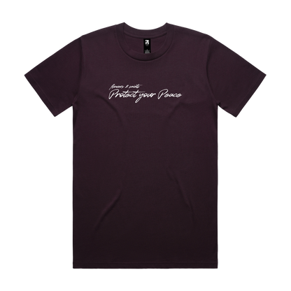 Protect Your Peace Affirmations - The Essential Tee - Duskwine