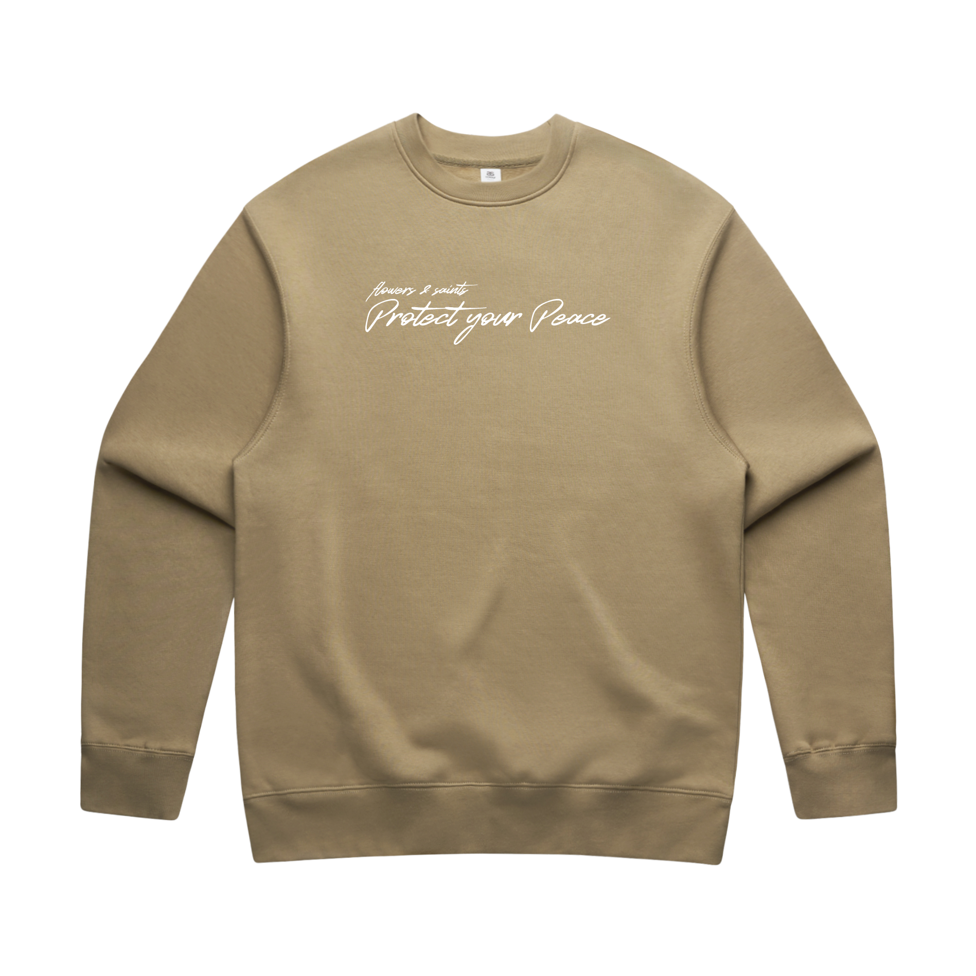 Protect Your Peace Affirmations — Relax Fit Crew Sweatshirt — Pilgrim