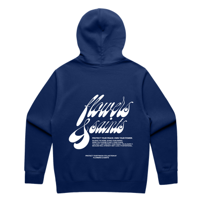 Saint's Signature — Relax Fit Hoodie  — Midnight Azure