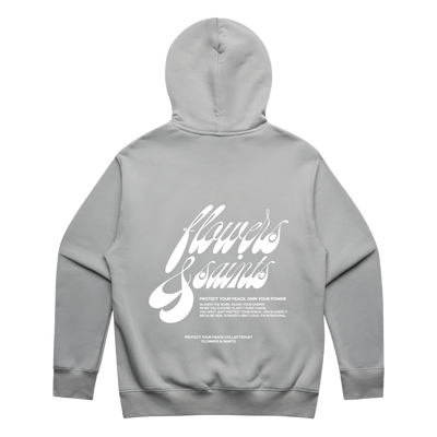 Saint's Signature — Relax Fit Hoodie — Silver Ash