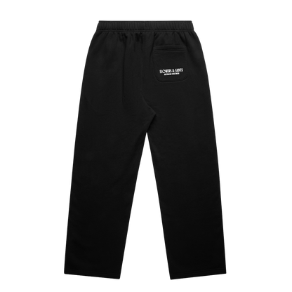 Flowers & Saints Relax Cuffless Track Pants - Sacred Shadow