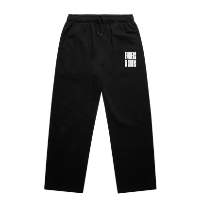 Flowers & Saints Relax Cuffless Track Pants - Sacred Shadow