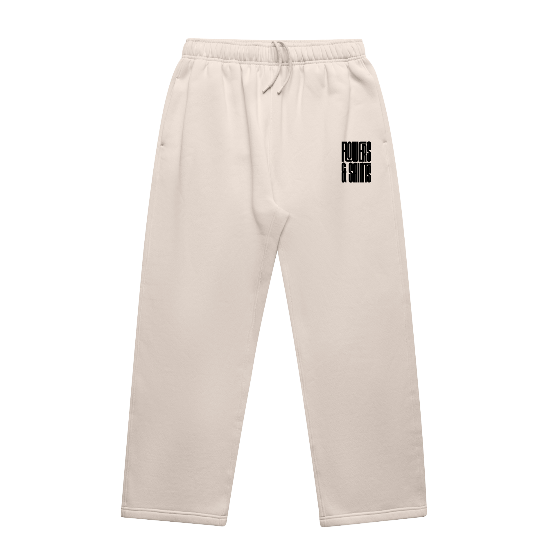 Flowers & Saints Relax Cuffless Track Pants - Sacred Sand