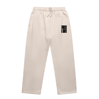 Flowers & Saints Relax Cuffless Track Pants - Sacred Sand