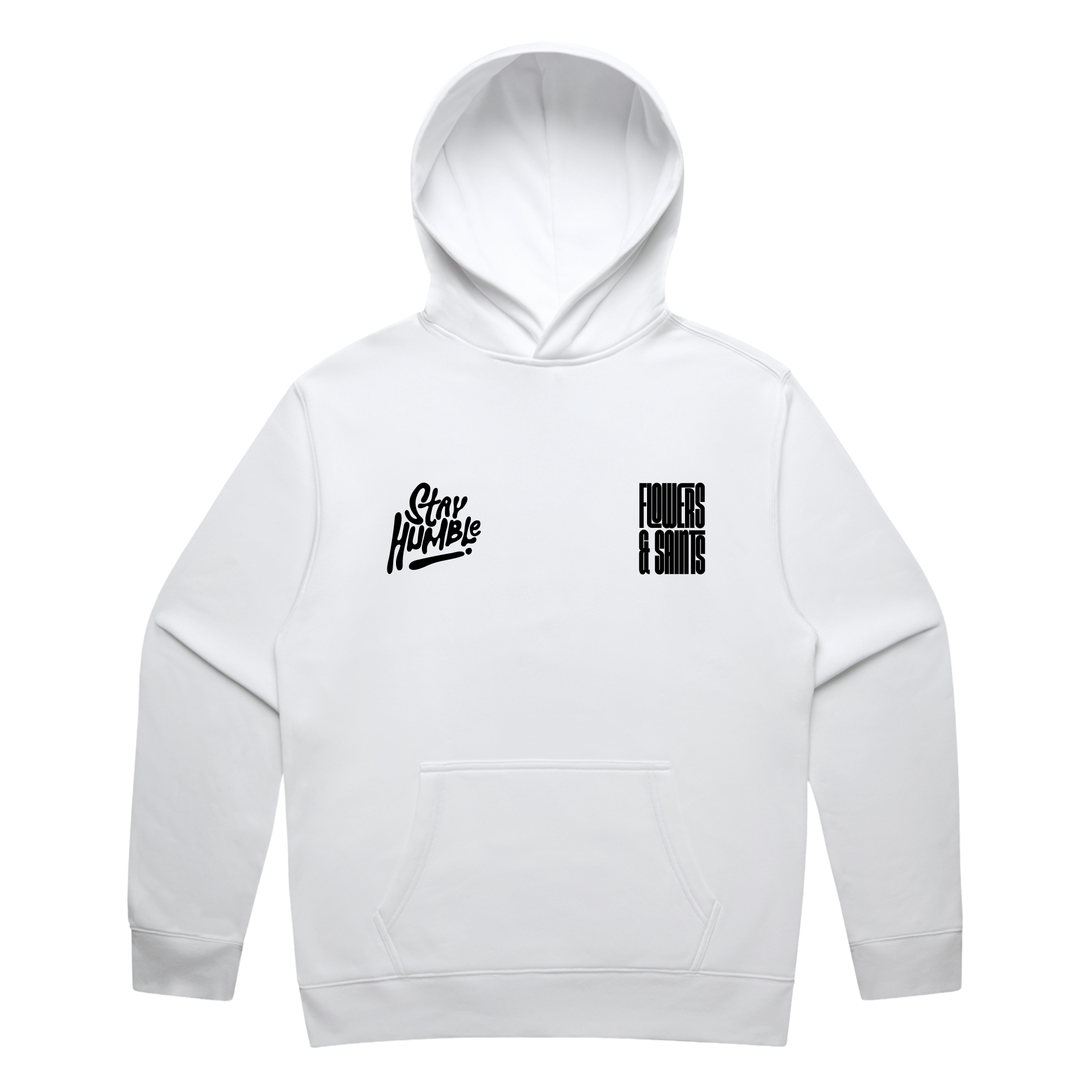 Stay Humble — Relax Fit Hoodie — Halo White