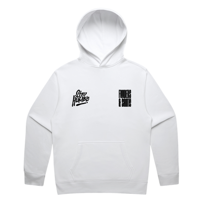 Stay Humble — Relax Fit Hoodie — Halo White