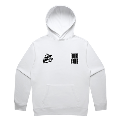 Stay Humble — Relax Fit Hoodie — Halo White
