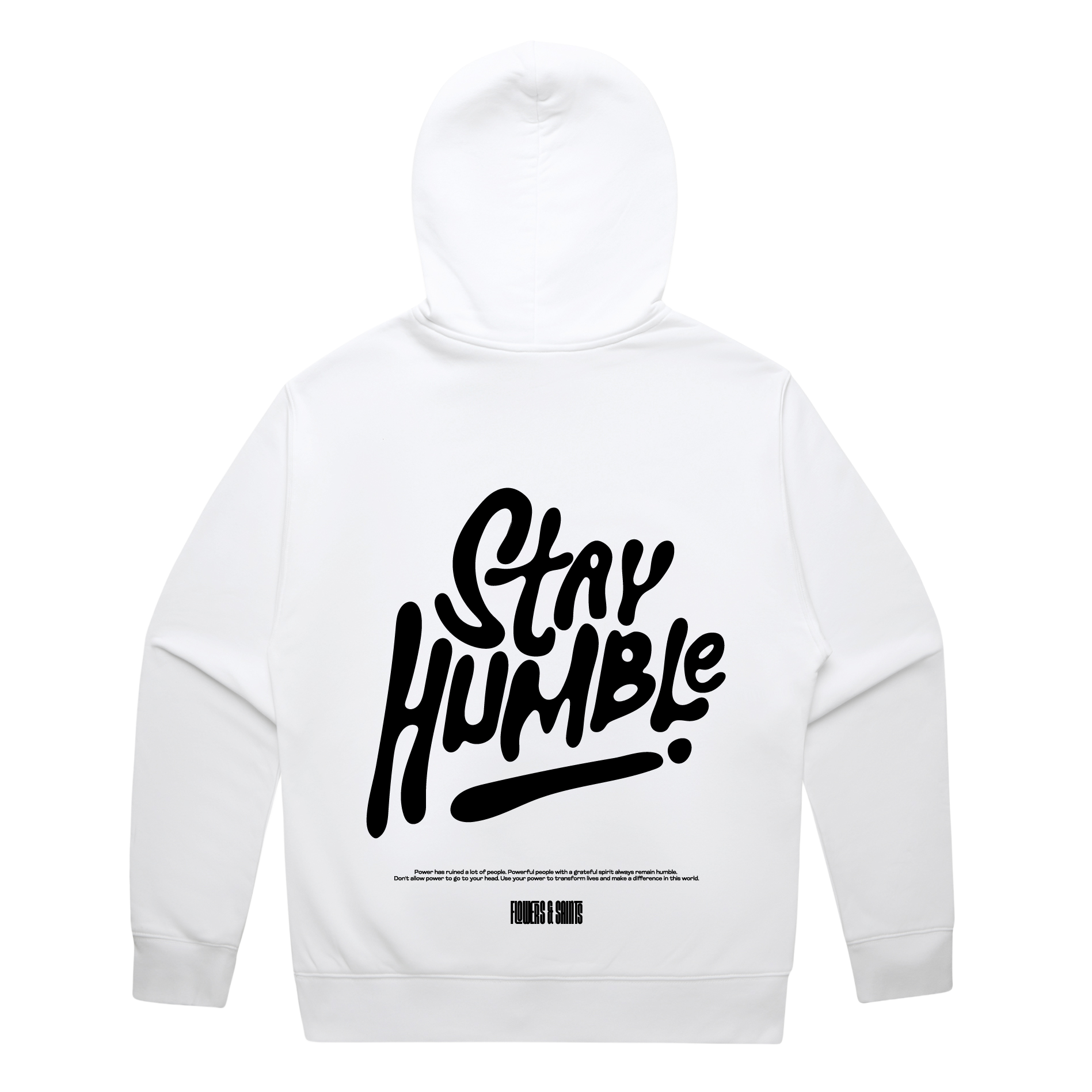Stay Humble — Relax Fit Hoodie — Halo White