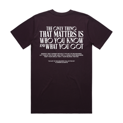 The Art of Boundaries - The Essential Tee - Duskwine