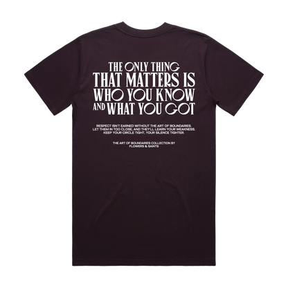 The Art of Boundaries - The Essential Tee - Duskwine