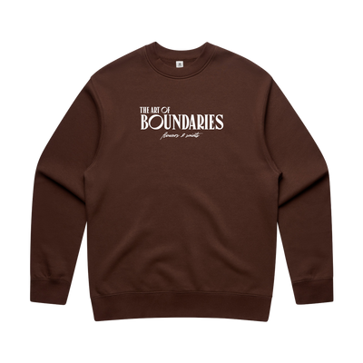 The Art of Boundaries — Relax Fit Crew Sweatshirt — Burnt Earth