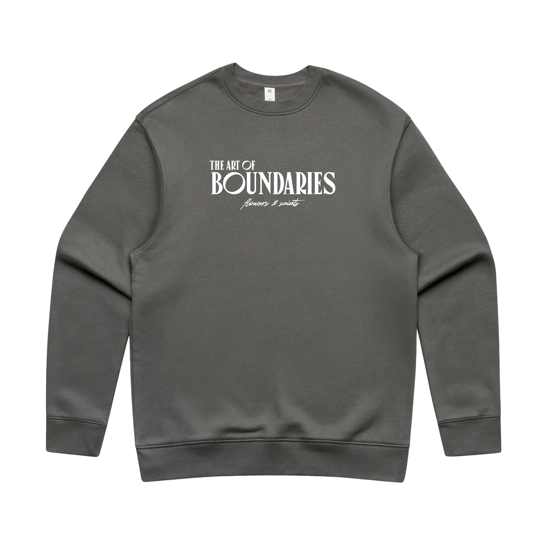 The Art of Boundaries — Relax Fit Crew Sweatshirt — Silent Ash