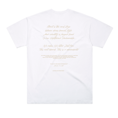 The Art of Unfiltered Expression  — The Oversized Tee — Halo White