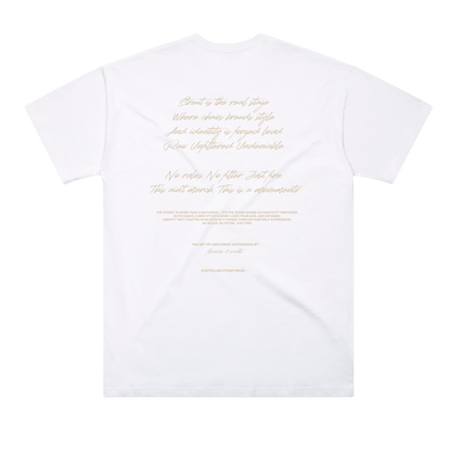 The Art of Unfiltered Expression  — The Oversized Tee — Halo White