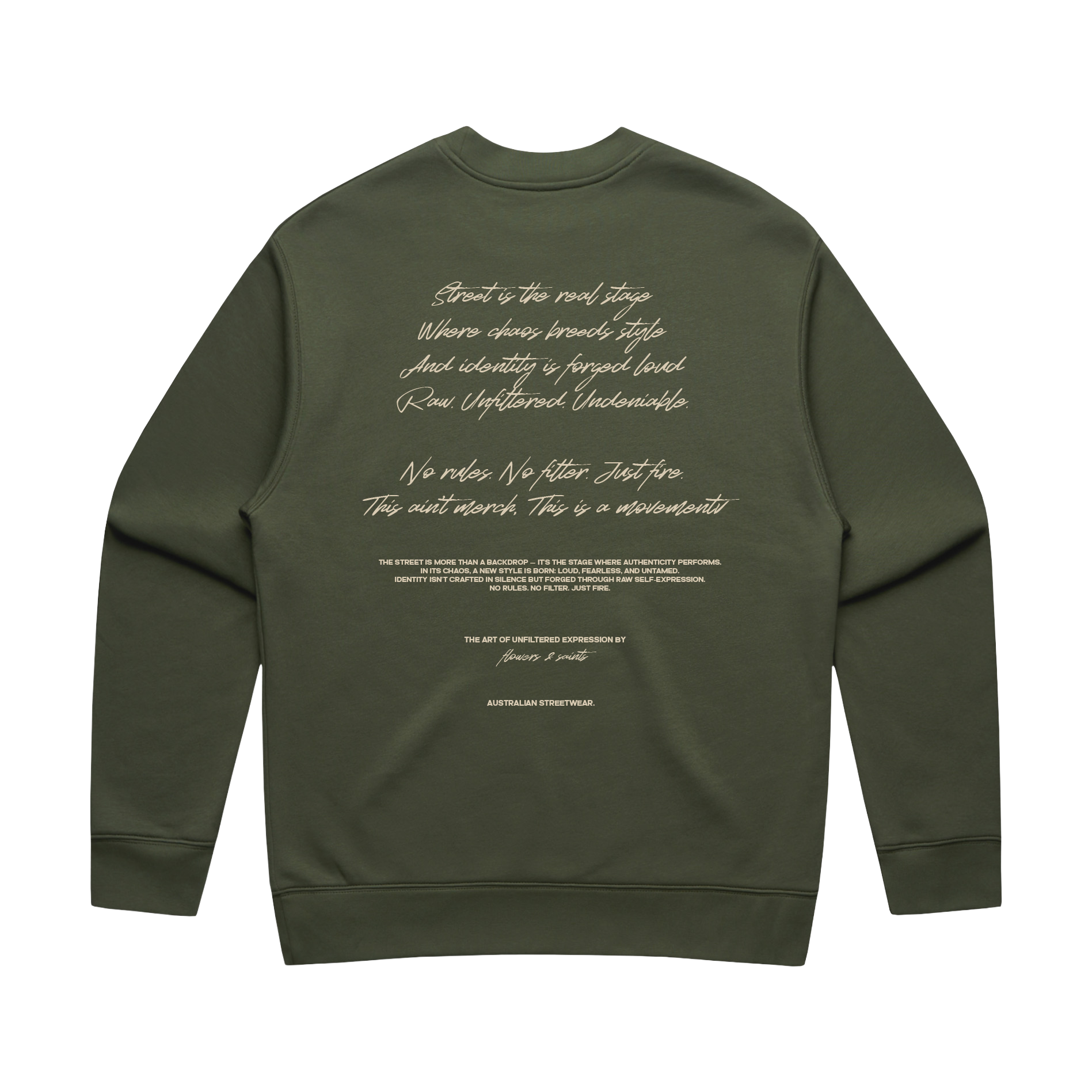 The Art of Unfiltered Expression — Relax Fit Crew Sweatshirt — Stillwood