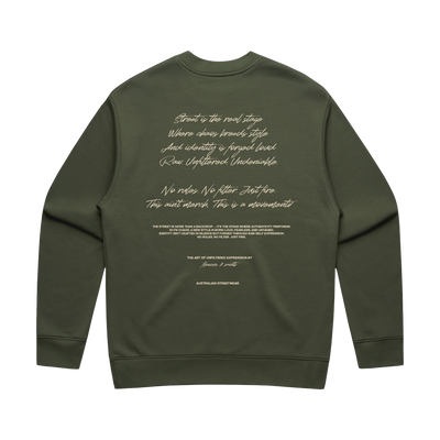 The Art of Unfiltered Expression — Relax Fit Crew Sweatshirt — Stillwood