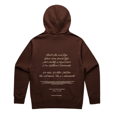 The Art of Unfiltered Expression — Relax Fit Hoodie — Burnt Earth