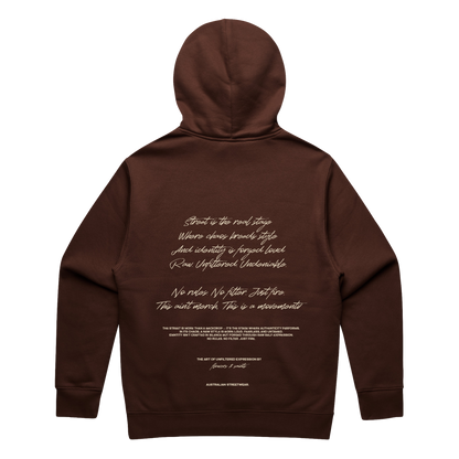 The Art of Unfiltered Expression — Relax Fit Hoodie — Burnt Earth