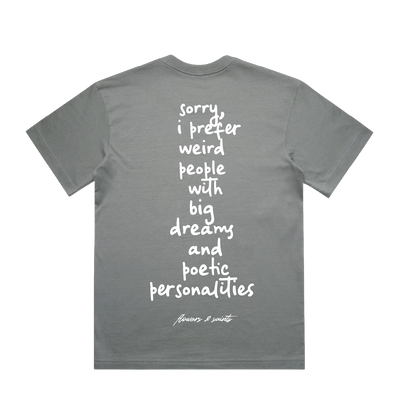Poetic Misfit - Box Tee - Silent Ash