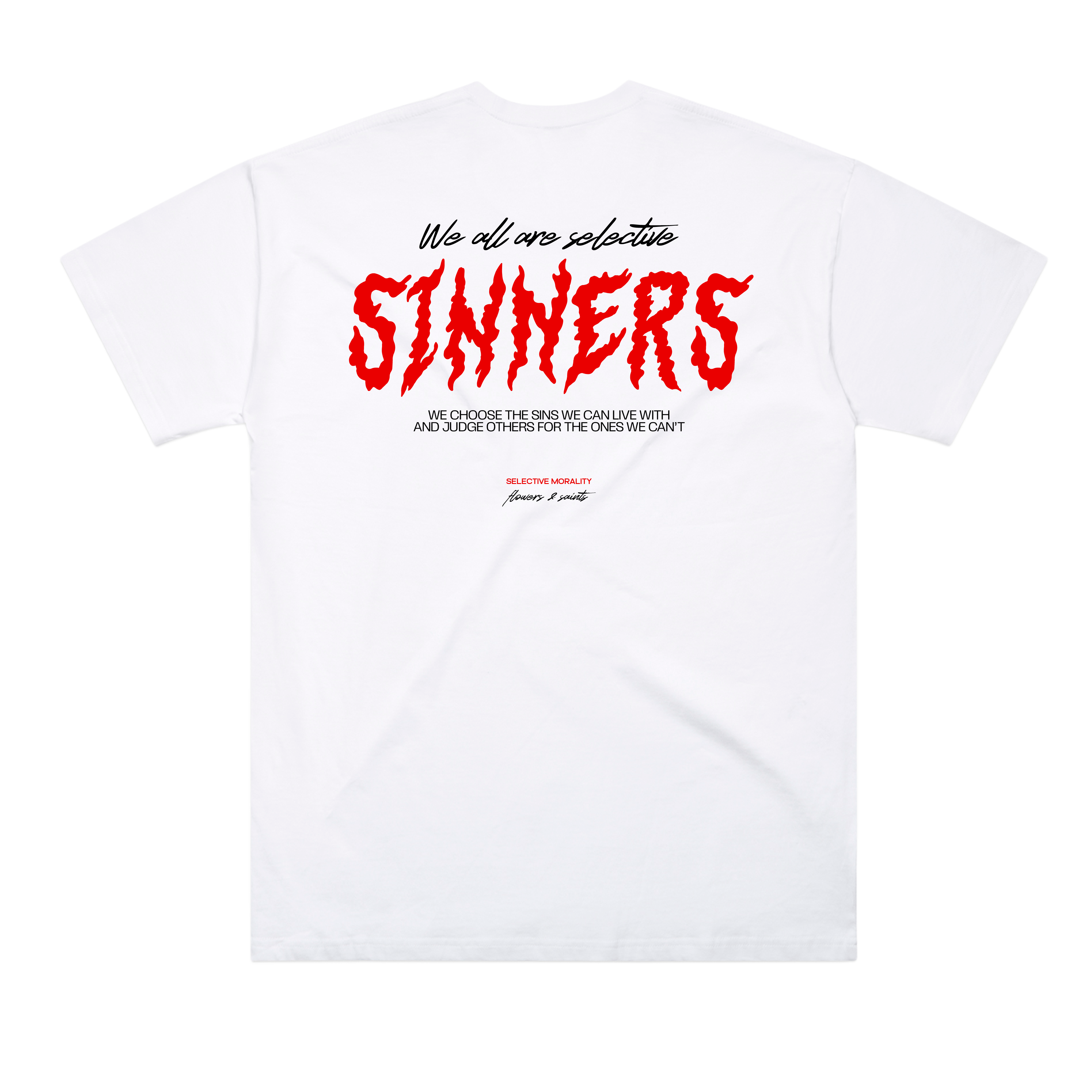 Selective Sinners — The Oversized Tee — Halo White