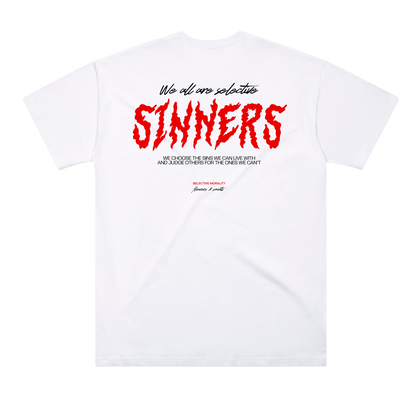 Selective Sinners — The Oversized Tee — Halo White