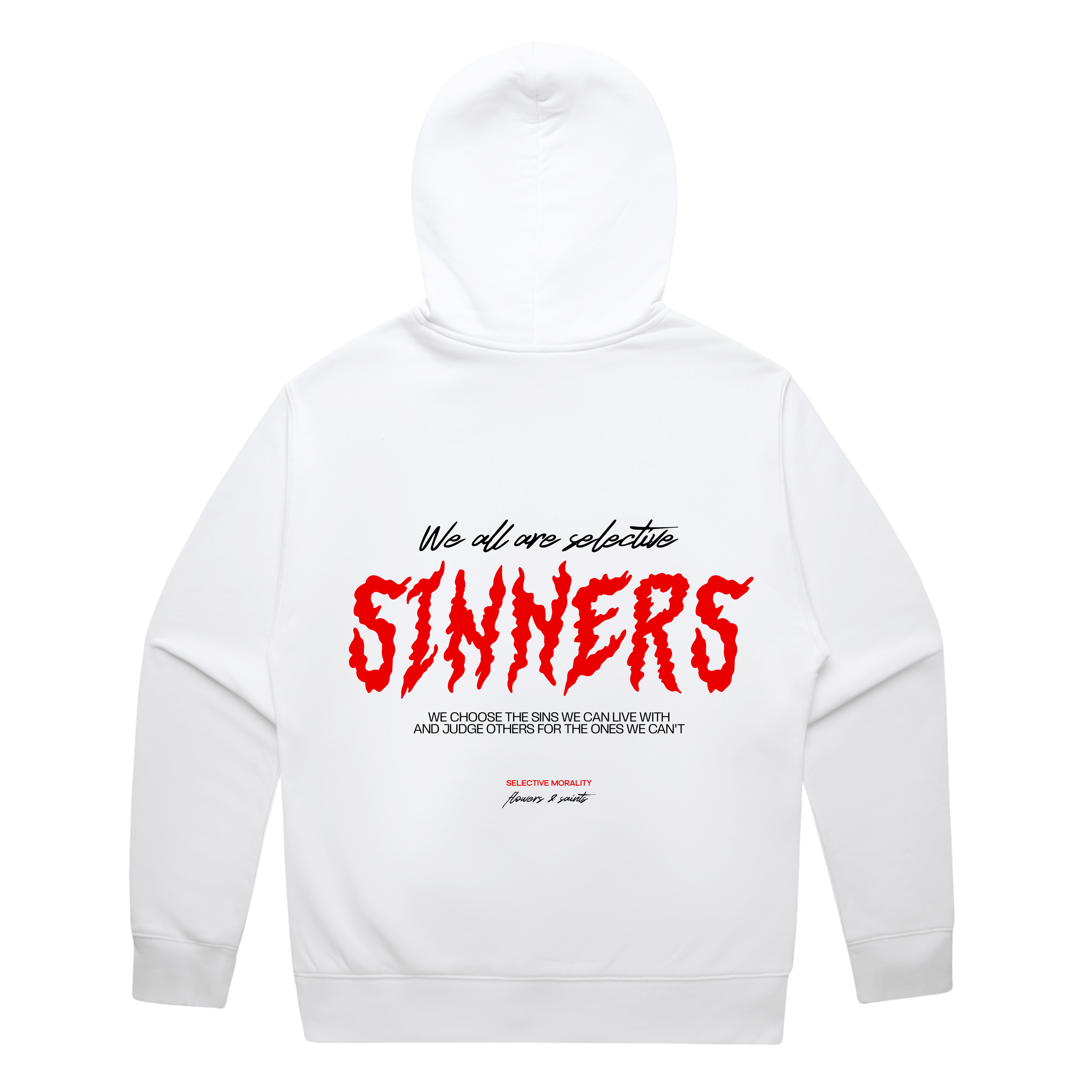 Selective Sinners — Relax Fit Hoodie  — Halo White