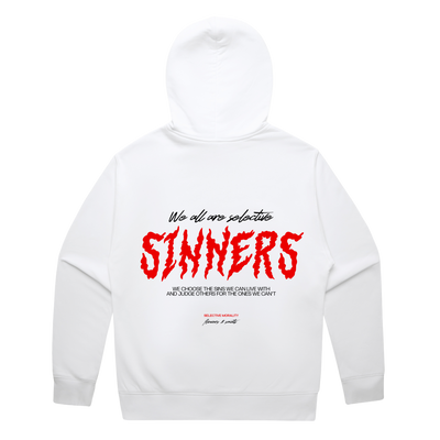 Selective Sinners — Relax Fit Hoodie  — Halo White