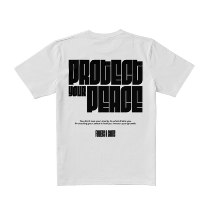 Protect Your Peace Tee - Halo White
