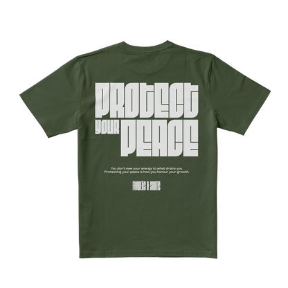 Protect Your Peace Tee - Monk Moss