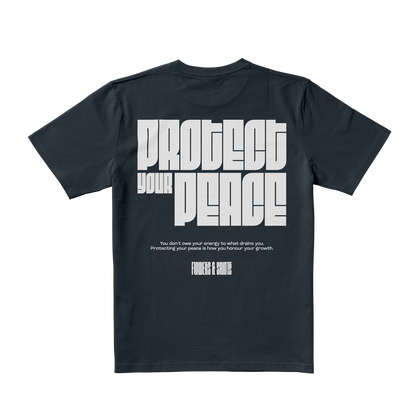 Protect Your Peace Tee - Oath Blue