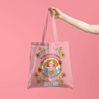 Positive Vibes - Eco Canvas Tote Bag