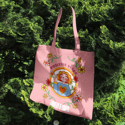 Positive Vibes - Eco Canvas Tote Bag