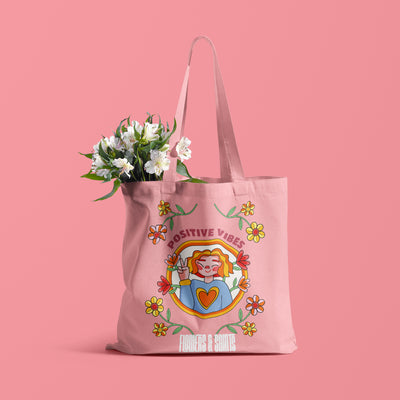 Positive Vibes - Eco Canvas Tote Bag
