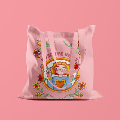 Positive Vibes - Eco Canvas Tote Bag