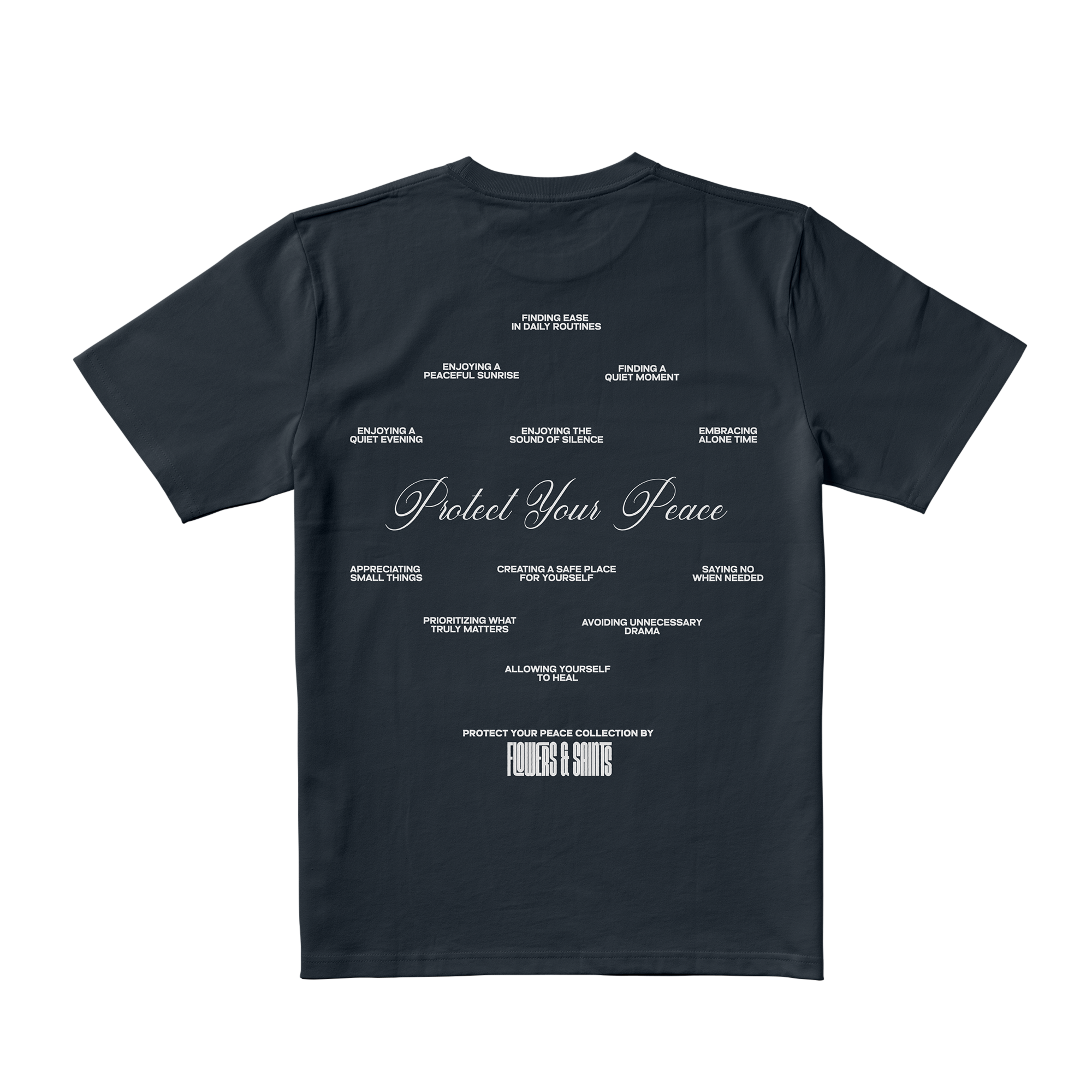 Self Worth Manifesto Tee - Oath Blue