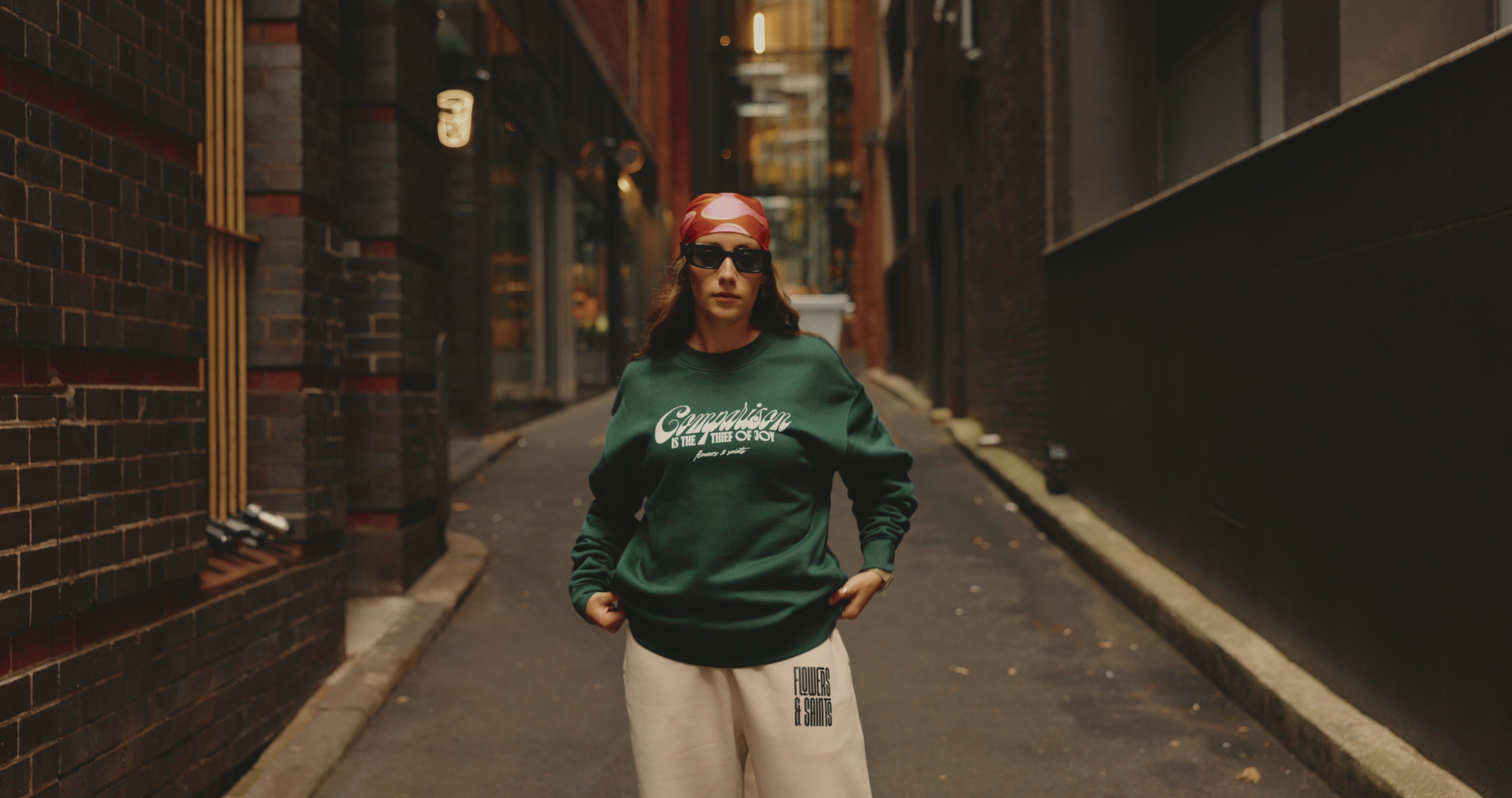 Load video: Flowers &amp; Saints - Australian Streetwear Apparel - New Collection 2026 - Comparison is the thief of joy